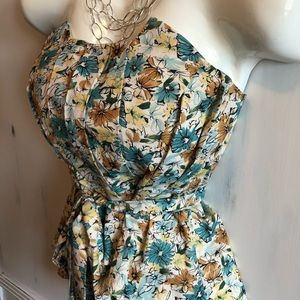Strapless Floral